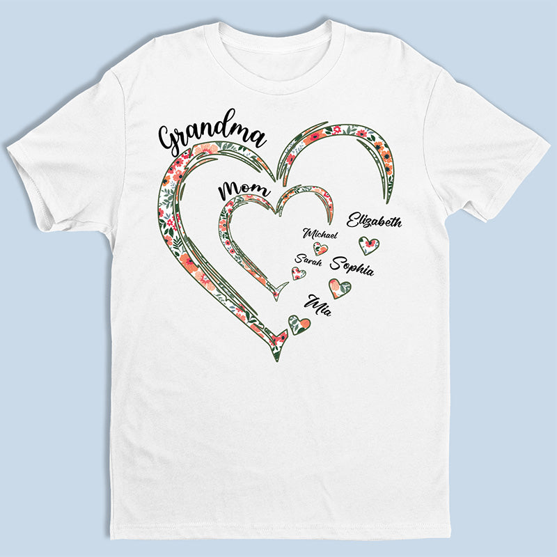 A Grandma's Love Is Forever And Always - Family Personalized Custom Unisex T-shirt, Hoodie, Sweatshirt - Gift For Mom, Grandma