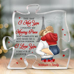 Custom Name Romantic Couple Gifts - Personalized Shaped Acrylic Plaque