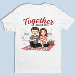 Happily Annoying Each Other Since - Couple Personalized Custom Unisex T-shirt, Hoodie, Sweatshirt - Gift For Husband Wife, Anniversary