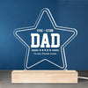 Our Five-Star Papa - Family Personalized Custom 3D LED Light - Father's Day, Birthday Gift For Dad