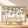 Maman est ma définition de la perfection - Plaque en bois personnalisée à 2 couches avec support - Cadeau de pendaison de crémaillère pour maman et grand-mère