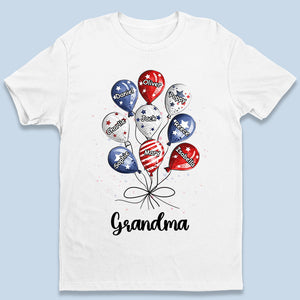 Granny Is My Bestie - Family Personalized Custom Unisex Patriotic T-shirt, Hoodie, Sweatshirt - Independence Day, 4th Of July, Birthday Gift For Grandma