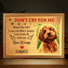 Custom Photo I Can Run Like A Puppy - Memorial Personalized Custom Frame Light Box - Sympathy Gift For Pet Owners, Pet Lovers