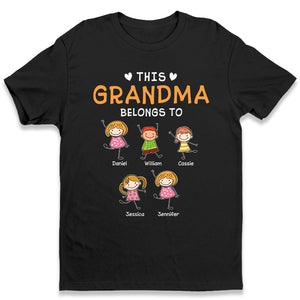 This Awesome Grandpa Belongs To - Family Personalized Custom Unisex T-shirt, Hoodie, Sweatshirt - Father's Day, Birthday Gift For Grandpa, Grandma