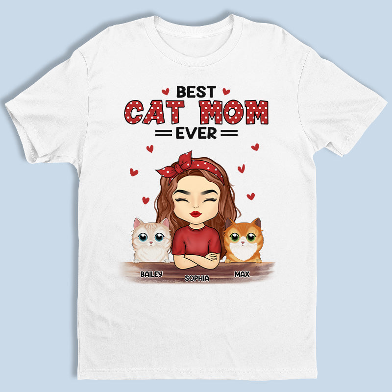 World's Best Cat Mom - Cat Personalized Custom Unisex T-shirt, Hoodie, Sweatshirt - Gift For Pet Owners, Pet Lovers