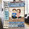 Destiny Made Us A Couple - Couple Personalized Custom Blanket - Gift For Husband Wife, Anniversary