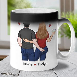 Congrats On Another Year Being My Husband - Couple Personalized Custom Color Changing Mug - Gift For Husband Wife, Anniversary