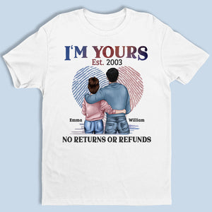 No Returns Or Refunds - Couple Personalized Custom Unisex T-shirt, Hoodie, Sweatshirt - Gift For Husband Wife, Anniversary