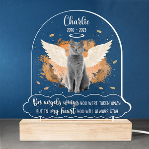 Custom Photo In My Heart You Will Always Stay - Memorial Personalized Custom Shaped 3D LED Light - Sympathy Gift For Pet Owners, Pet Lovers