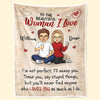 But You'll Never Find Anyone Who Loves You As Much As I Do - Couple Personalized Custom Blanket - Gift For Husband Wife, Anniversary