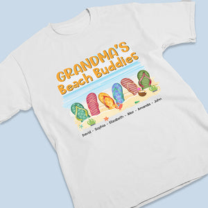Beach Buddies - Family Personalized Custom Unisex T-shirt, Hoodie, Sweatshirt - Summer Vacation, Birthday Gift For Grandma