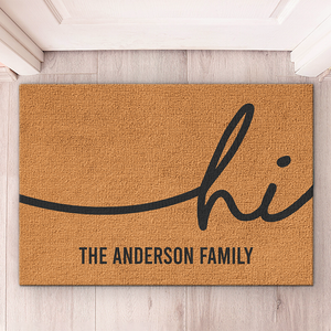 Welcome To Our Family - Family Personalized Custom Decorative Mat - Gift For Family Members