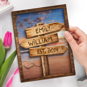 I Love You And I Always Will - Couple Personalized Custom 2-Layered Wooden Plaque With Stand - House Warming Gift For Husband Wife, Anniversary