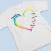 Forever In Grandma's Heart - Family Personalized Custom Unisex T-shirt, Hoodie, Sweatshirt - Birthday Gift For Mom, Grandma