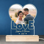Custom Couple Photo Wedding Gifts - Personalized 3D LED Light
