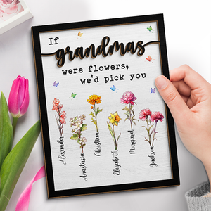 A Mother’s Love Is Like A Flower, It Never Fades Away - Family Personalized Custom 2-Layered Wooden Plaque With Stand - Mother's Day, House Warming Gift For Mom, Grandma