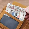 Although You Cannot See Me, I Am Always With You - Memorial Personalized Custom Aluminum Wallet Card -  Sympathy Gift, Gift For Family Members