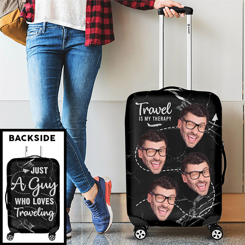 Go With All Your Heart - Travel Personalized Custom Luggage Cover - Gift For Travel Lovers