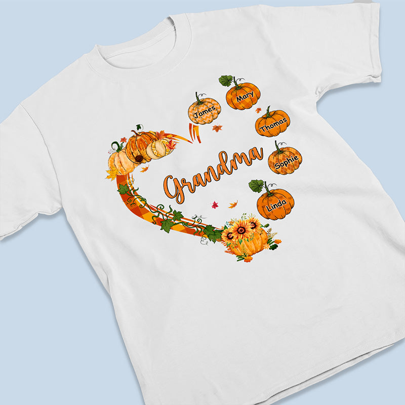 Blessed To Be Called Nana - Family Personalized Custom Unisex T-shirt, Hoodie, Sweatshirt - Autumn Fall Gift For Grandma