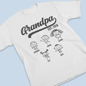 Become A Dad Since - Family Personalized Custom Unisex T-shirt, Hoodie, Sweatshirt - Father's Day, Birthday Gift For Dad, Grandpa