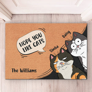 Hope You Like Cats We Rule The House - Cat Personalized Custom Decorative Mat - Gift For Pet Owners, Pet Lovers