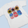 A Granny's Life Be Like - Family Personalized Custom Unisex T-shirt, Hoodie, Sweatshirt - 4th Of July, Birthday Gift For Grandma