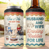 Husband And Wife Drinking Buddies For Life We Got This - Camping Personalized Custom 4 In 1 Can Cooler Tumbler - Gift For Husband Wife, Camping Lovers
