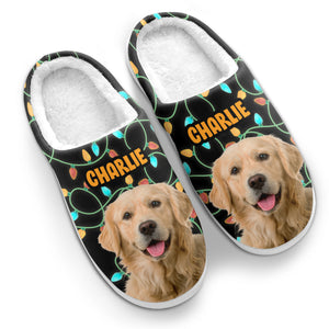 Custom Photo The Coolest Pet Ever - Dog & Cat Personalized Custom Fluffy Slippers - Christmas Gift For Pet Owners, Pet Lovers