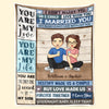 Destiny Made Us A Couple - Couple Personalized Custom Blanket - Gift For Husband Wife, Anniversary