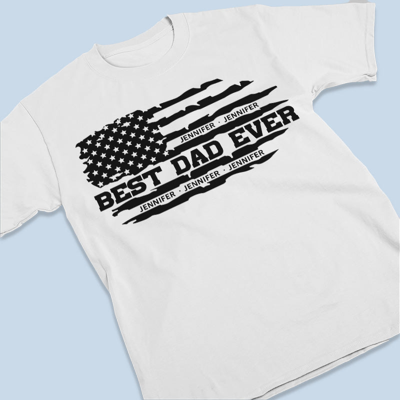 Best Papa Ever - Family Personalized Custom Unisex T-shirt, Hoodie, Sweatshirt - Father's Day, Birthday Gift For Dad