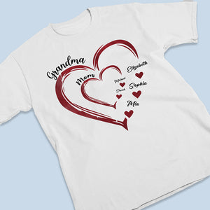 Mommy's Sweethearts - Family Personalized Custom Unisex T-shirt, Hoodie, Sweatshirt - Gift For Grandma