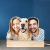 Custom Photo We're A Big Happy Family - Couple Personalized Custom Shaped 3D LED Light - Upload Photo Gift For Husband Wife, Pet Owners, Pet Lovers