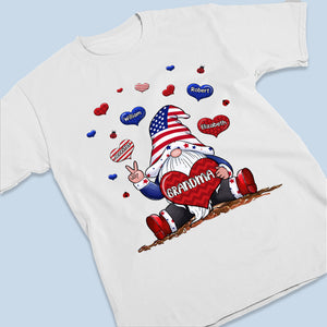 World's Best Nana - Family Personalized Custom Unisex Patriotic T-shirt, Hoodie, Sweatshirt - Independence Day, 4th Of July, Birthday Gift For Grandma