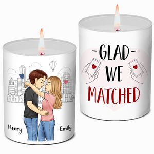 You're The Best - Couple Personalized Custom Smokeless Scented Candle - Gift For Husband Wife, Anniversary