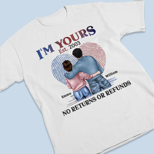 No Returns Or Refunds - Couple Personalized Custom Unisex T-shirt, Hoodie, Sweatshirt - Gift For Husband Wife, Anniversary
