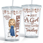 Travel Far Enough, You Meet Yourself - Travel Personalized Custom Clear Acrylic Tumbler - Gift For Travel Lovers