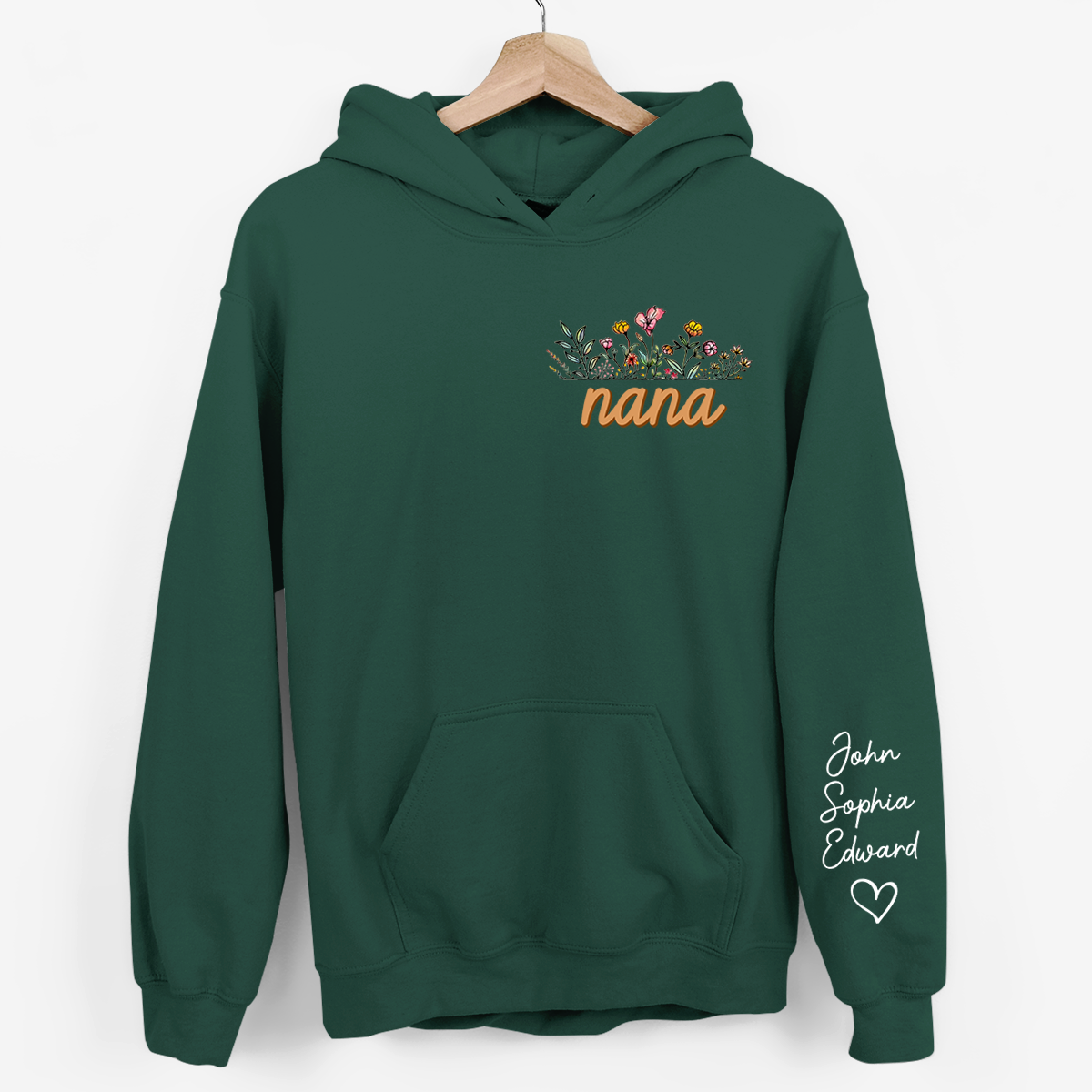 I Love Being Mommy - Family Personalized Custom Unisex Sweatshirt With Design On Sleeve - Gift For Mom, Grandma