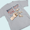 Best Daddy Papa Ever - Family Personalized Custom Unisex Patriotic T-shirt, Hoodie, Sweatshirt - Father's Day, Independence Day, 4th Of July, Birthday Gift For Dad