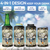 Making Memories One Campsite At A Time - Camping Personalized Custom 4 In 1 Can Cooler Tumbler - Gift For Husband Wife, Camping Lovers