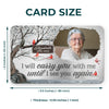 Custom Photo Forever In My Heart - Memorial Personalized Custom Aluminum Wallet Card - Sympathy Gift For Family Members