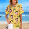 Custom Photo Cold Beer On A Hot Day - Family Personalized Custom Unisex Tropical Hawaiian Aloha Shirt - Summer Vacation Gift, Gift For Family Members