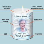 Custom Photo Always In Loving Memory With You - Memorial Personalized Custom Smokeless Scented Candle - Memorial Gift, Sympathy Gift For Family Members