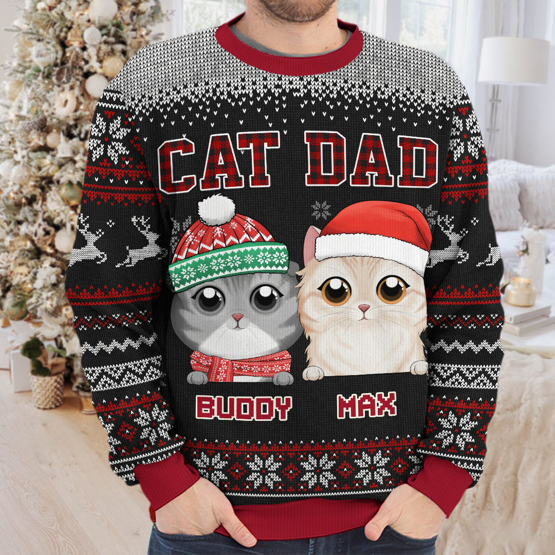 Ugly cat christmas hot sale sweater walmart