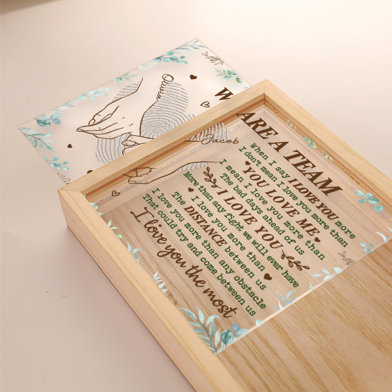 Je t'aime le plus - Cadre photo personnalisé pour couple - Cadeau pour mari et femme, anniversaire