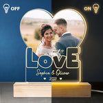 Custom Couple Photo Wedding Gifts - Personalized 3D LED Light