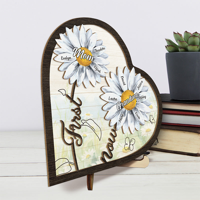 You Will Never Get Another - Family Personalized Custom 2-Layered Wooden Plaque With Stand - Mother's Day, House Warming Gift For Mom, Grandma