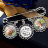 Custom Photo Not A Day Goes By That You Are Not Missed - Memorial Personalized Custom Round Shaped Lapel Pin, Brooch - Sympathy Gift For Family Members