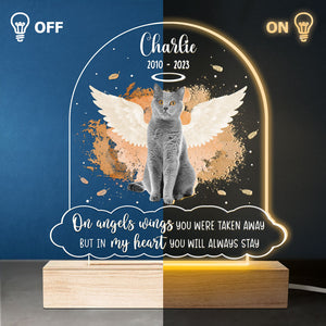 Custom Photo In My Heart You Will Always Stay - Memorial Personalized Custom Shaped 3D LED Light - Sympathy Gift For Pet Owners, Pet Lovers