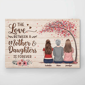 Personalized Mother daughter and son wall art / Mother's day gift