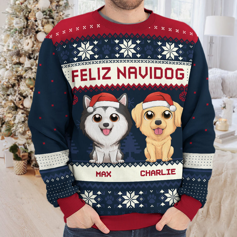 All I Want For Christmas - Dog Personalized Custom Ugly Sweatshirt - Unisex Wool Jumper - Christmas Gift For Pet Owners, Pet Lovers